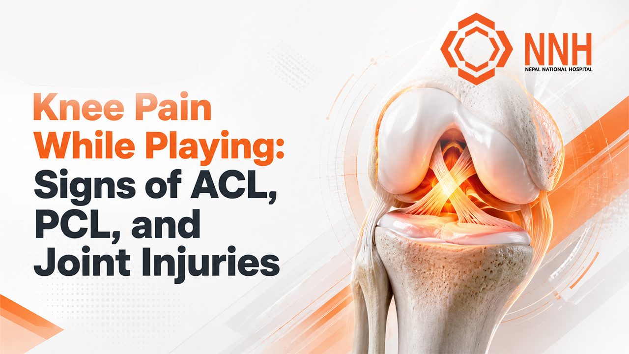 knee pain while playing
